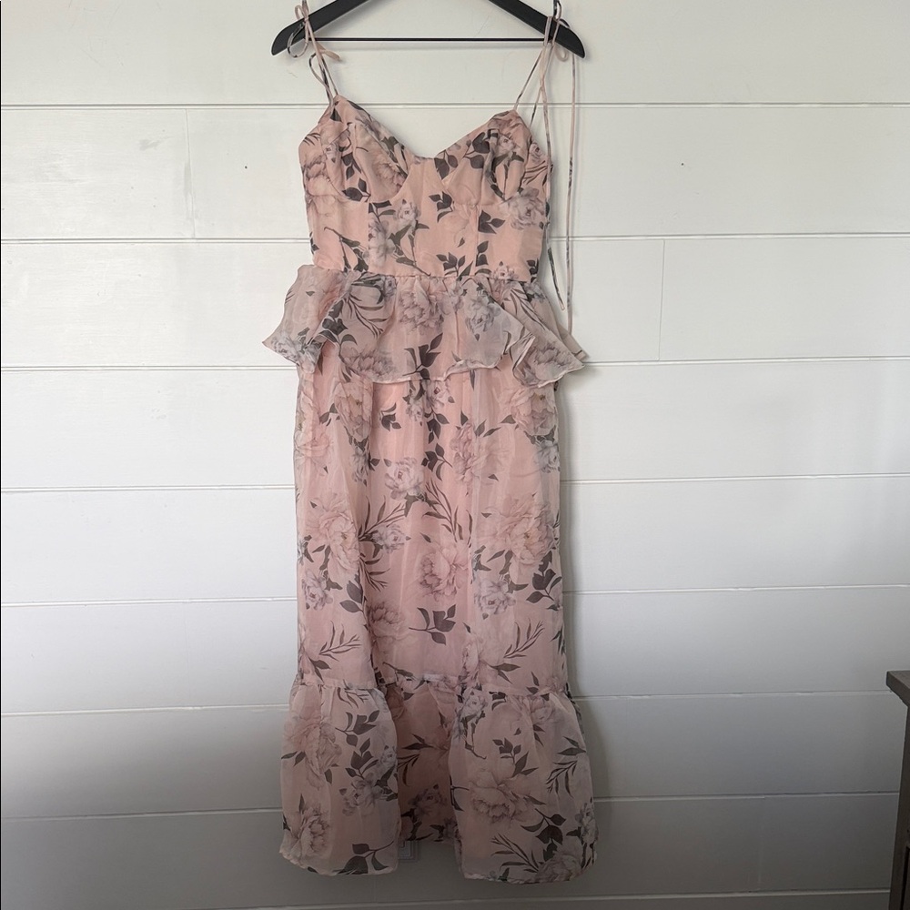 Petal & Pup Blush Floral Maxi Dress